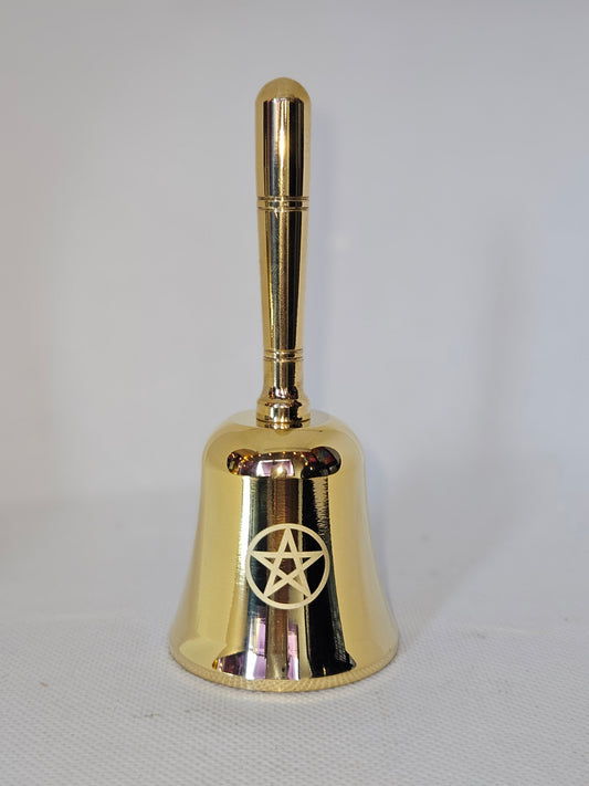 Brass Pentagram Altar Bell