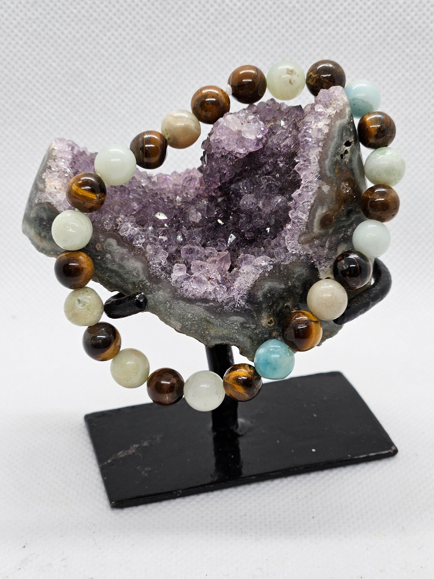 Tigers eye and Amazonite beaded bracelet #2