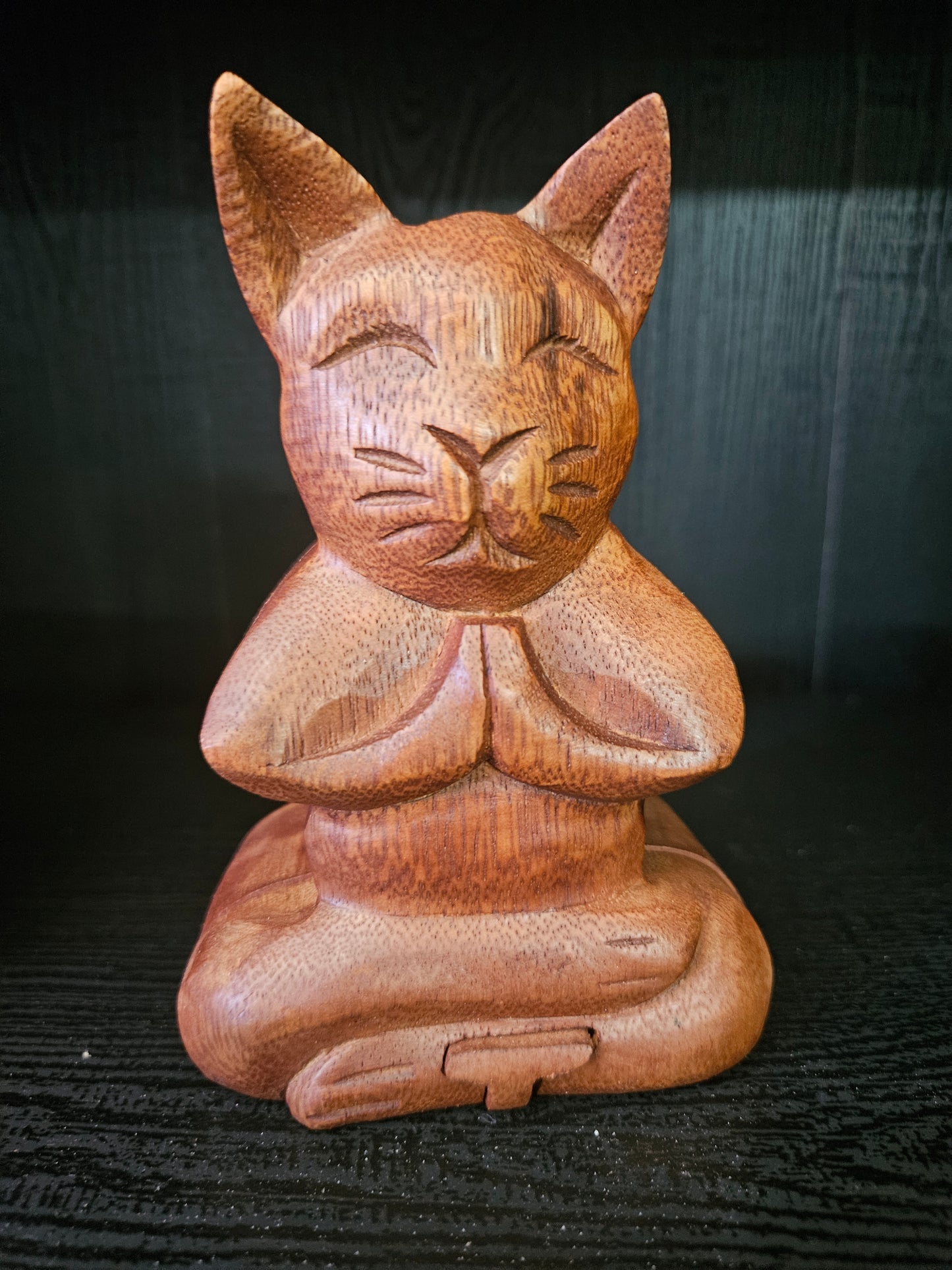 Meditating Cat Puzzle Box