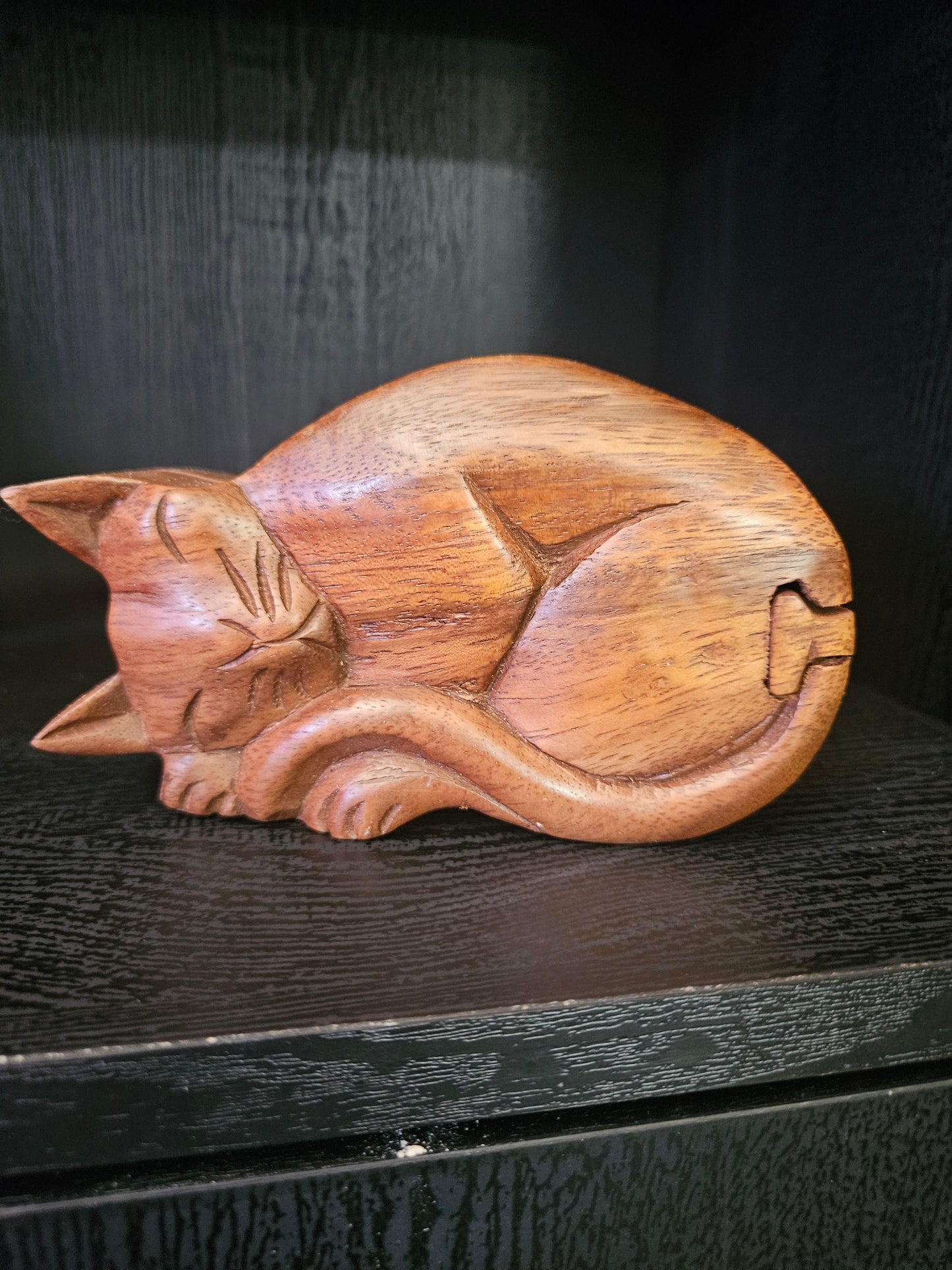 Sleeping Cat Puzzle Box